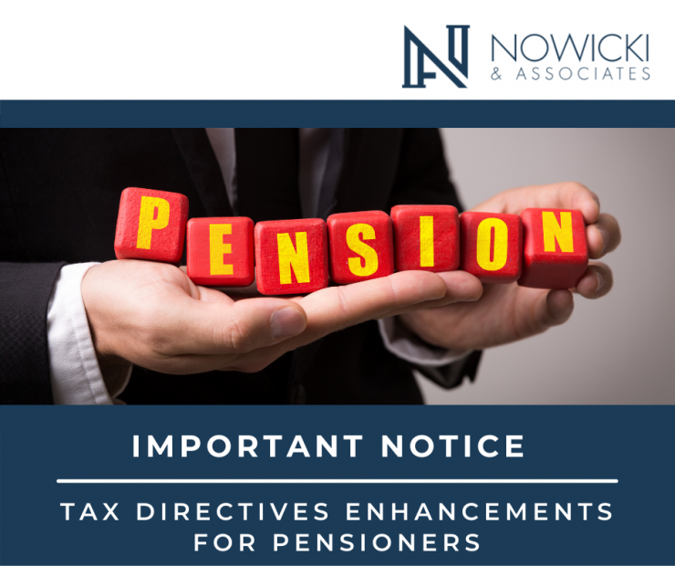 IMPORTANT NOTICE: IMPLEMENTATION OF TAX DIRECTIVES ENHANCEMENTS